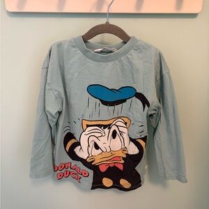 H&M Disney Donald Duck Long Sleeve T-shirt
